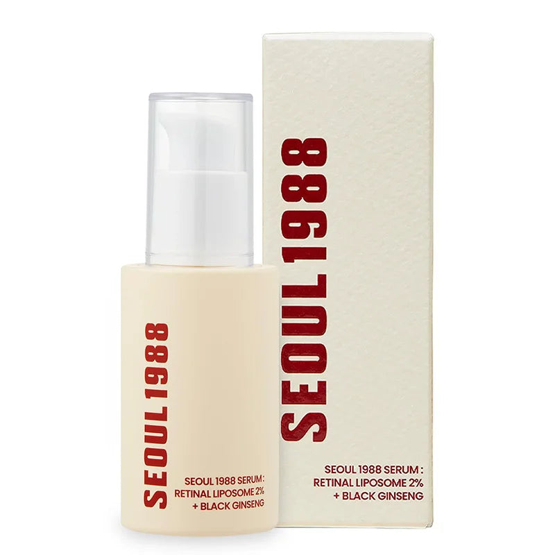 Korean 1988 Retinal Eye Cream & Face Serum – Retinol, Niacinamide, Black Ginseng & Peptides