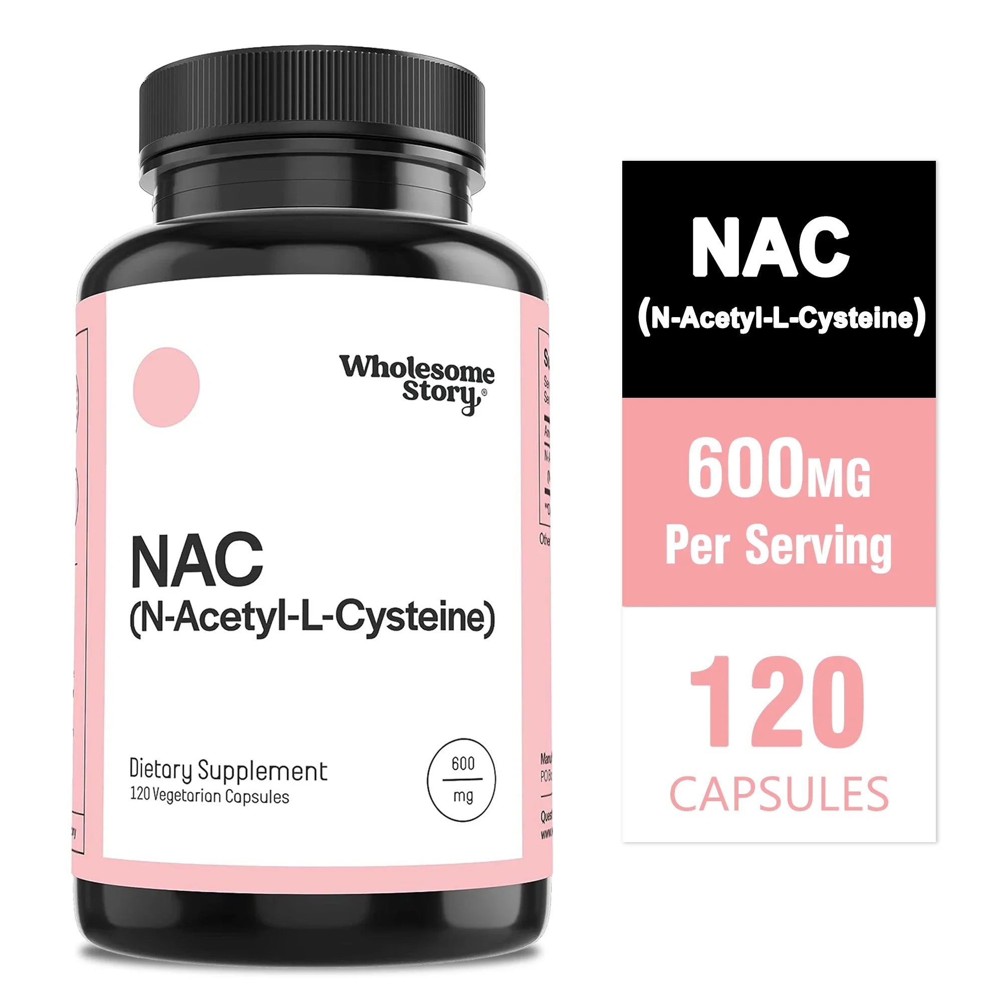 NAC 600mg Capsules – Antioxidant, Liver, Lung & Immune Support