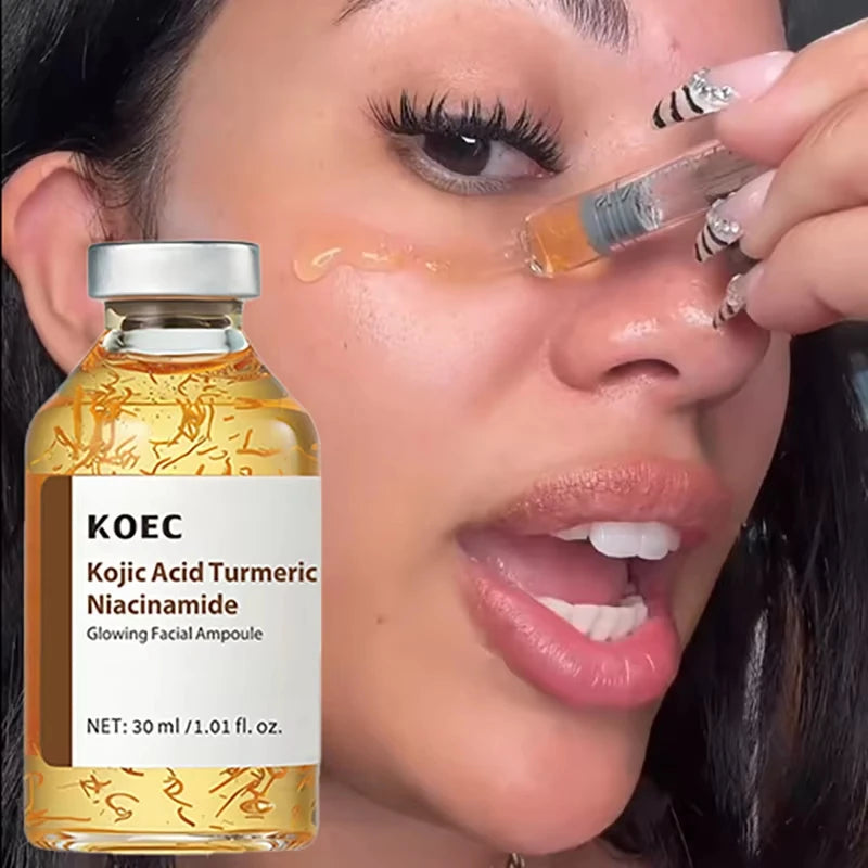 Kojic Acid & Turmeric Facial Serum 30ml – Hydrating Skincare with Niacinamide for a More Even-Looking Complexion