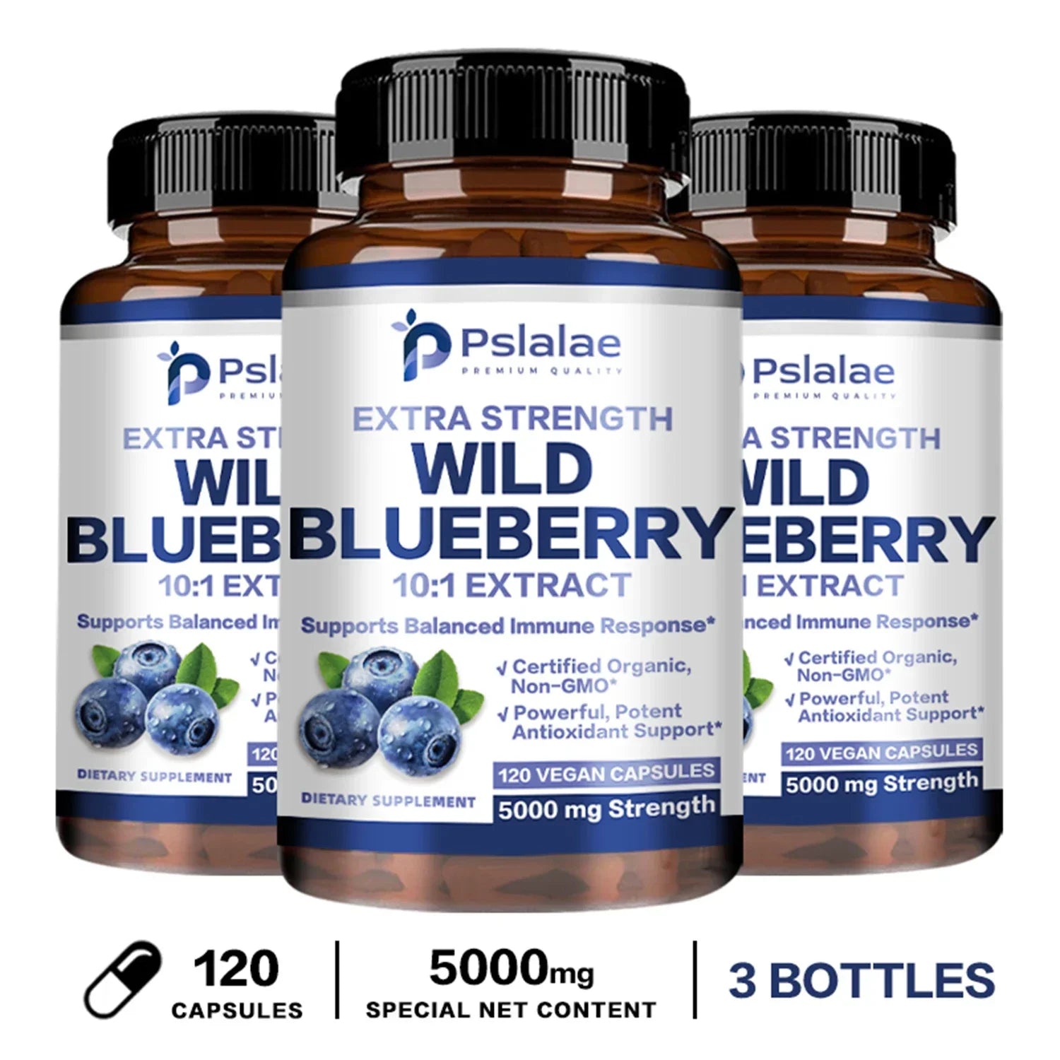 Xemenry Wild Blueberry Capsules – Antioxidant Supplement for Eye Health, Brain Wellness & Daily Immune Support