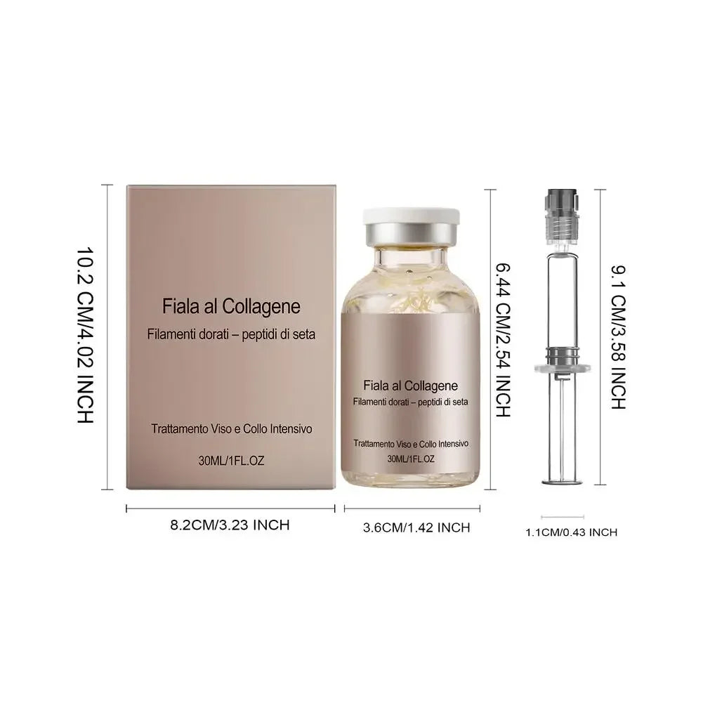 Collagen Silk Peptide Facial Serum 30ml – Hydrating Essence with Hyaluronic Acid for Smooth, Radiant-Looking Skin