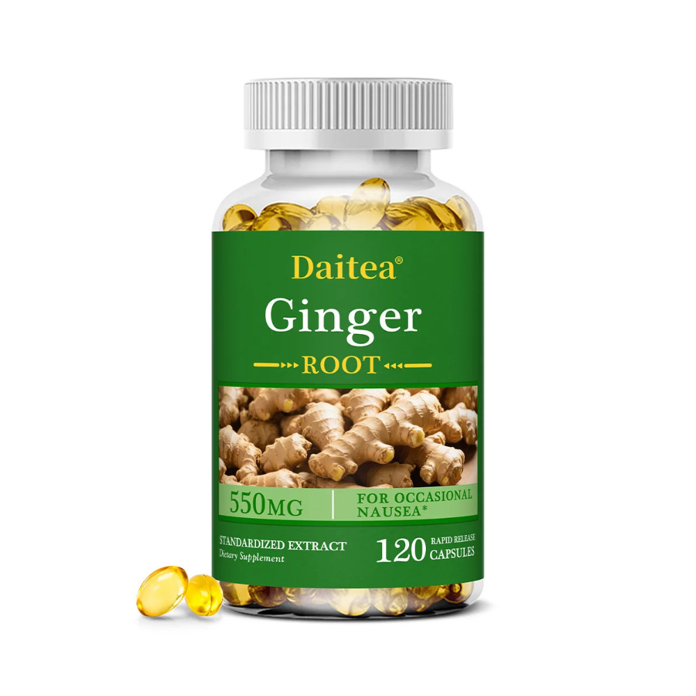 Ginger Root 500mg Capsules – High Absorption Digestive, Joint, Immune & Antioxidant Support Supplement (120 Capsules)