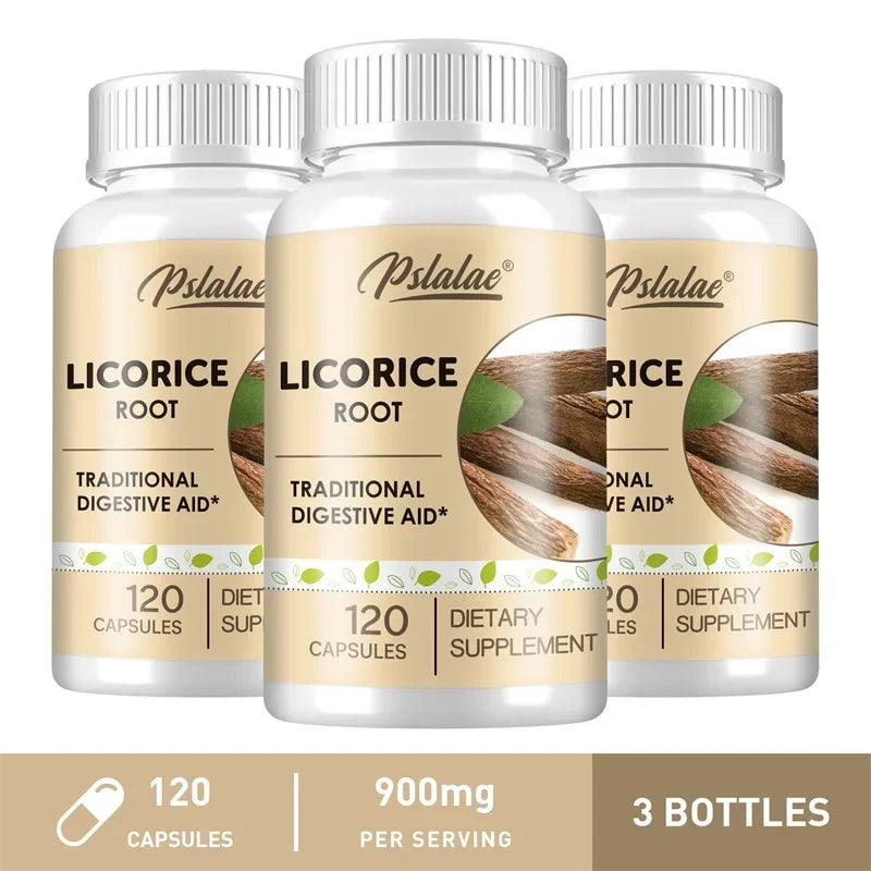 PSLALAE Licorice Root Capsules – Daily Digestive, Antioxidant & Heart Health Support