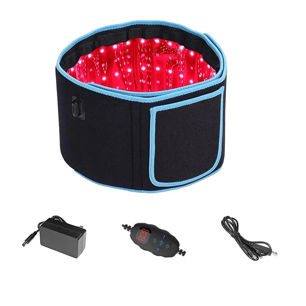 Red & Near-Infrared LED Therapy Belt – 660nm & 850nm Light Wrap, 105 LEDs