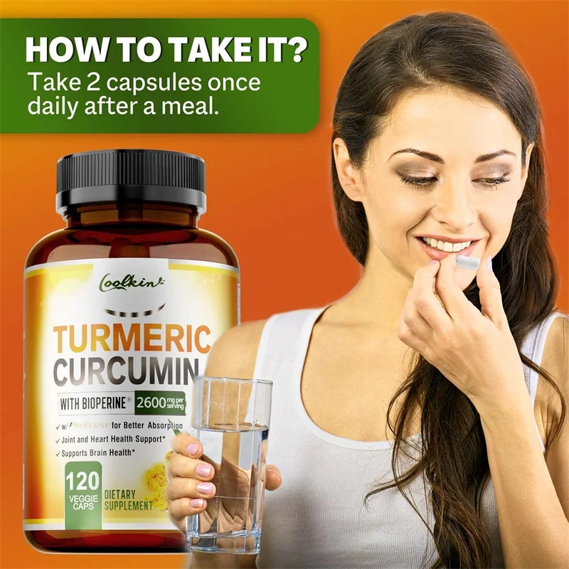 Xemenry Turmeric Curcumin 95% Capsules – Antioxidant & Daily Joint Wellness Supplement