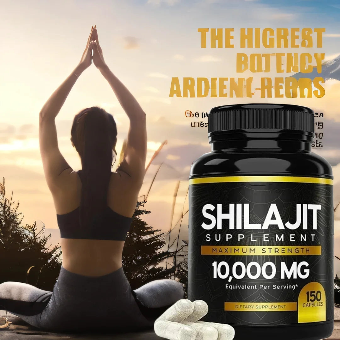 XMSJ Himalayan Shilajit Capsules – Trace Minerals & Fulvic Acid Daily Wellness Supplement (150 Capsules)