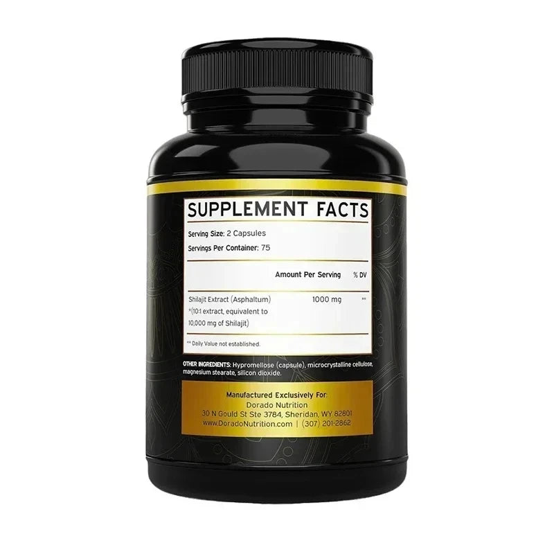 XMSJ Himalayan Shilajit Capsules – Trace Minerals & Fulvic Acid Daily Wellness Supplement (150 Capsules)
