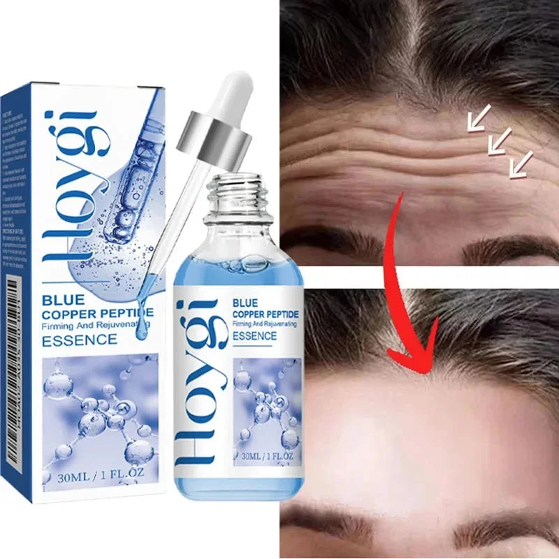 Blue Copper Peptide Facial Serum 30ml – Hydrating Skincare for Smooth, Firm-Looking & Radiant Skin