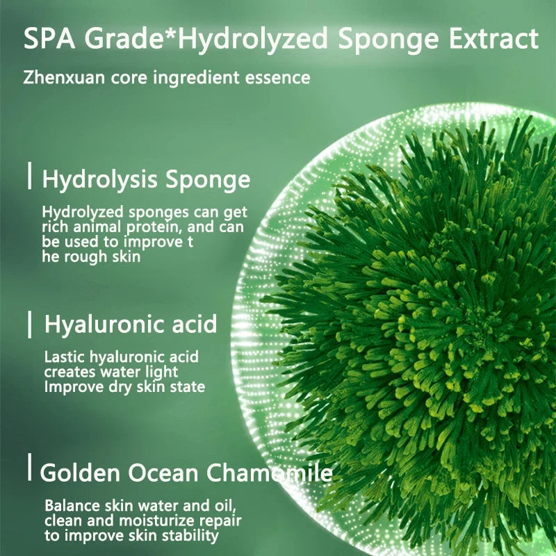 Sponge Spicule Facial Skincare Kit – Freeze-Dried Powder & Hydrating Solution, 1 Application