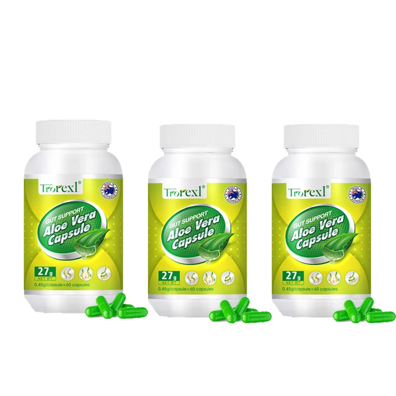 Aloe Vera Capsules – Herbal Supplement, 60 Capsules