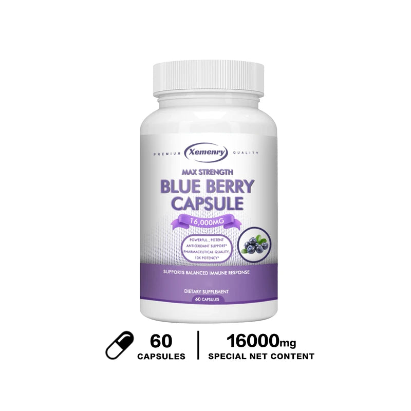 Xemenry Blueberry Extract Capsules – Blueberry Antioxidant Supplement