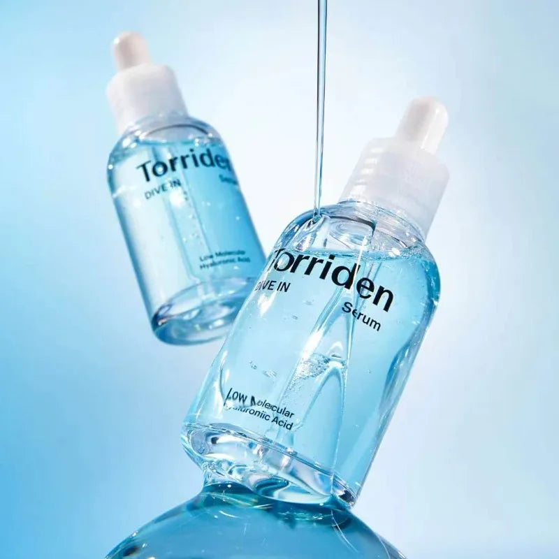 TORRIDEN DIVE-IN Hyaluronic Acid Serum 50ml & Korean Skincare Collection – Hydrating Serum, Eye Cream, Lip Balm, Cleansing Foam & Soothing Cream