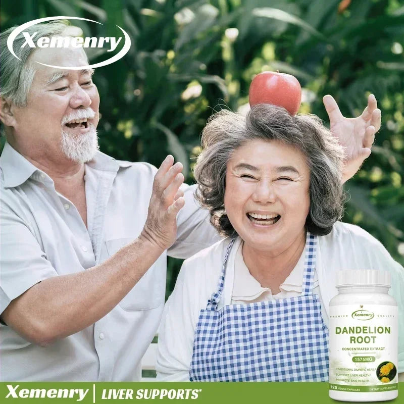 Xemenry Organic Dandelion Root Extract 1575mg Capsules – Daily Liver, Urinary & Immune Support