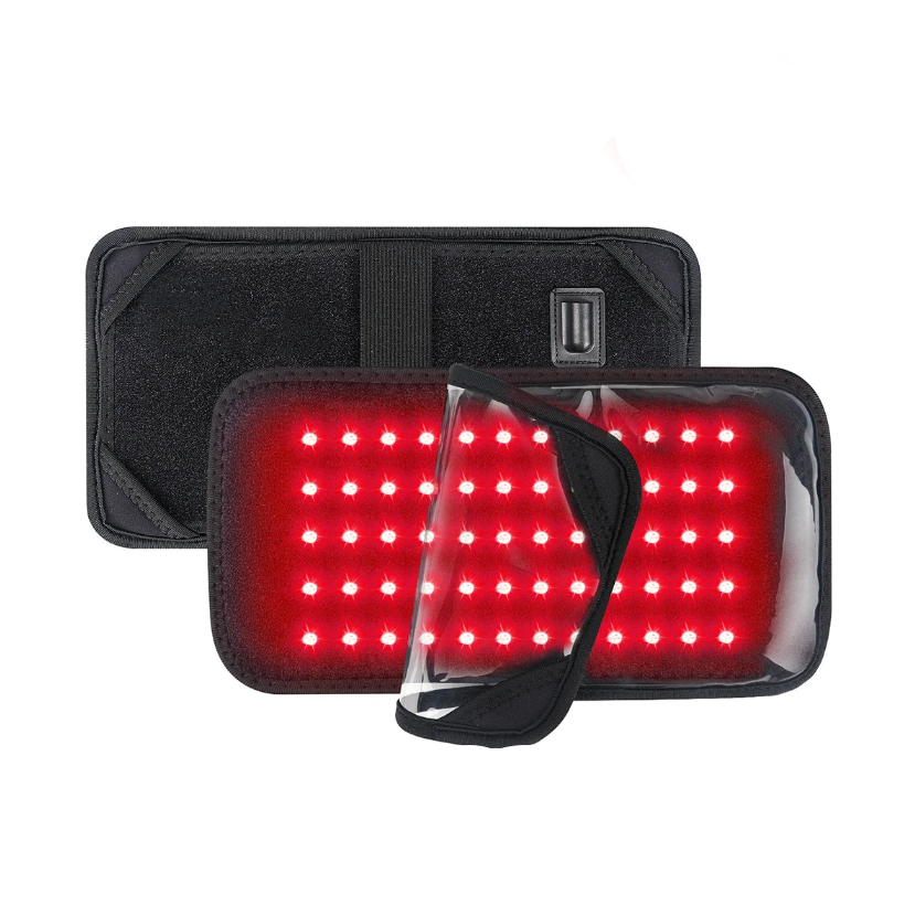Red & Near-Infrared LED Light Therapy Belt – 660nm & 850nm Waist Wrap, 60 LEDs