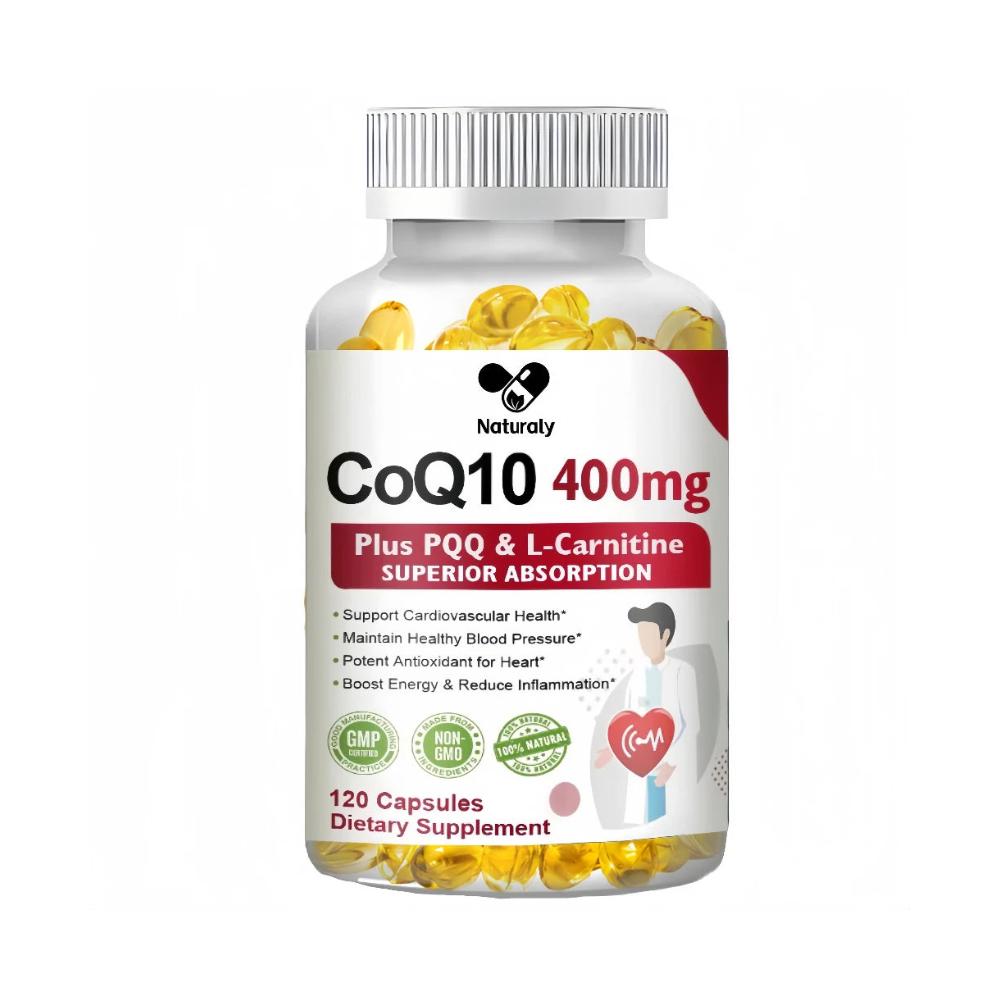 CoQ10 400mg with PQQ Capsules – Heart, Brain, Energy & Antioxidant Support