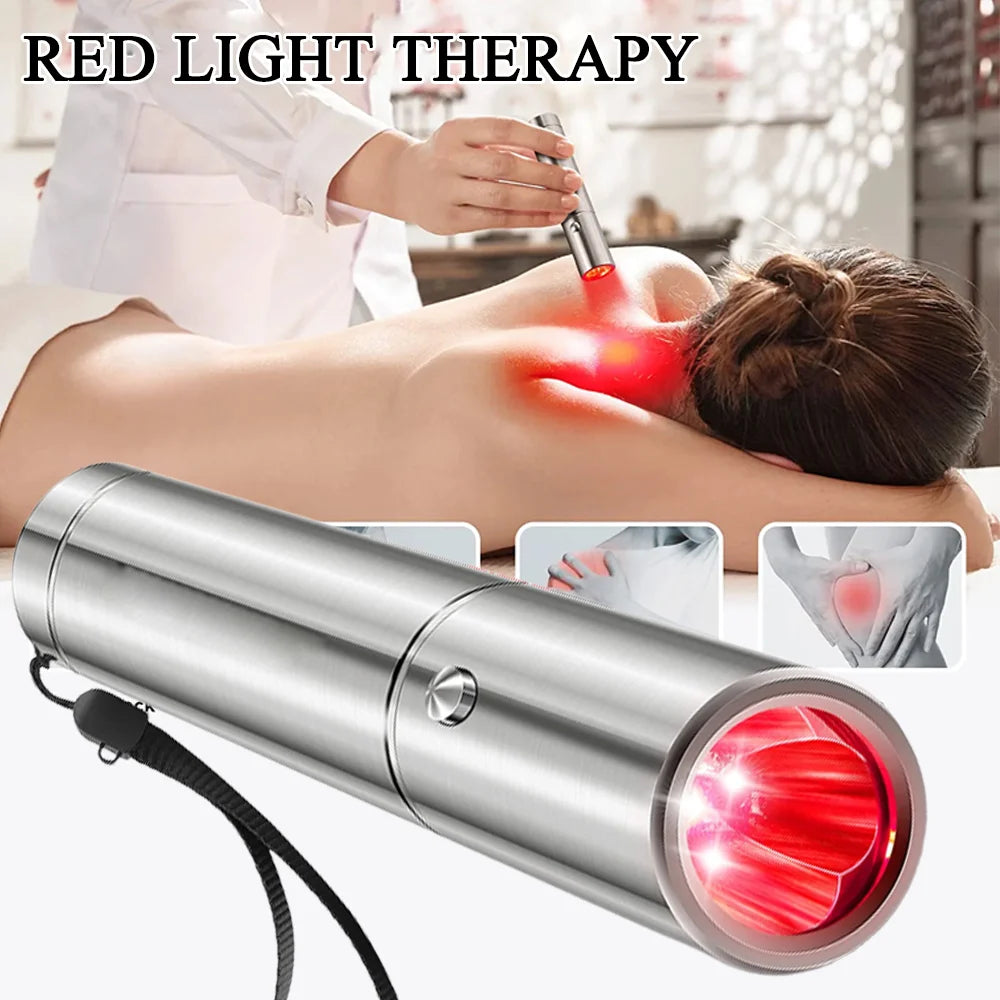 Portable Red & Near-Infrared LED Light Therapy Torch – 630nm, 660nm & 850nm Handheld Device