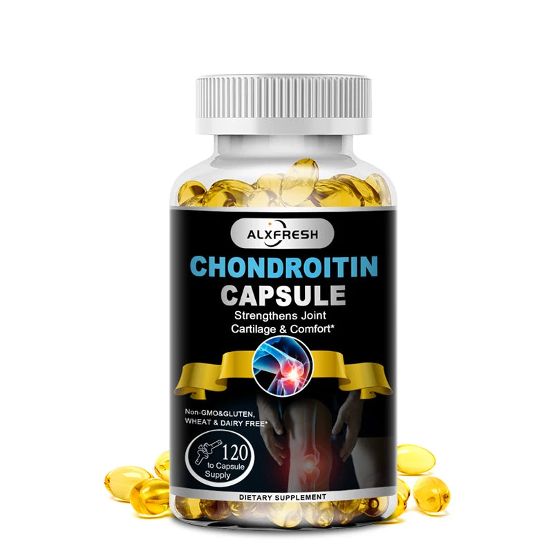 ALXFRESH Glucosamine Chondroitin Capsules with Turmeric – Joint & Bone Health Supplement