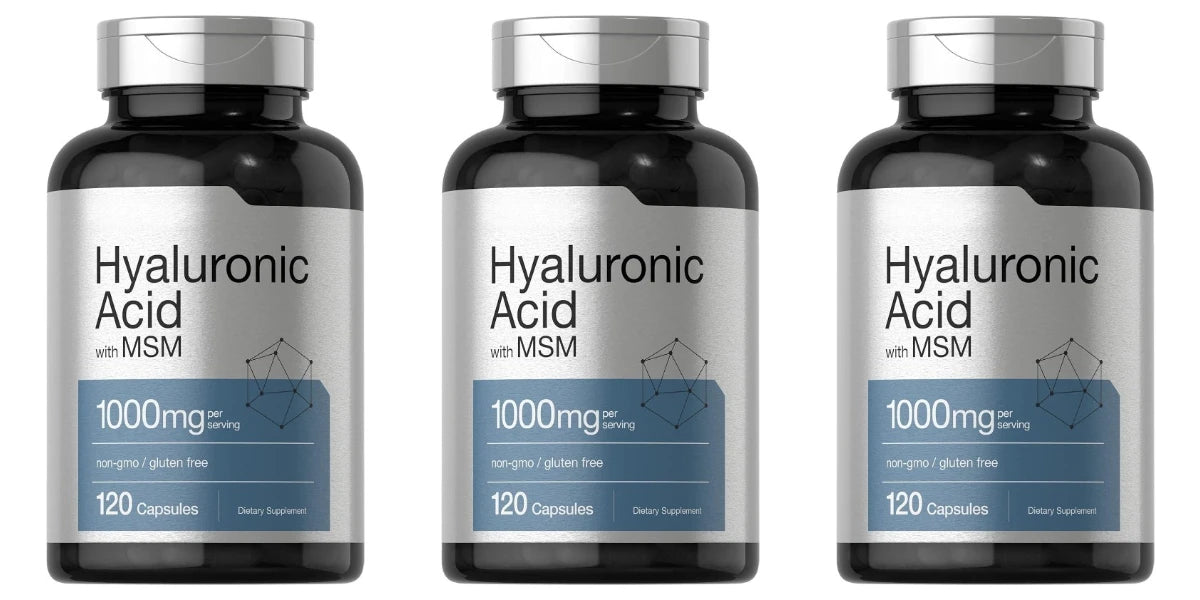 Hyaluronic Acid with MSM Capsules – 1000mg Per Serving, 120 Capsules