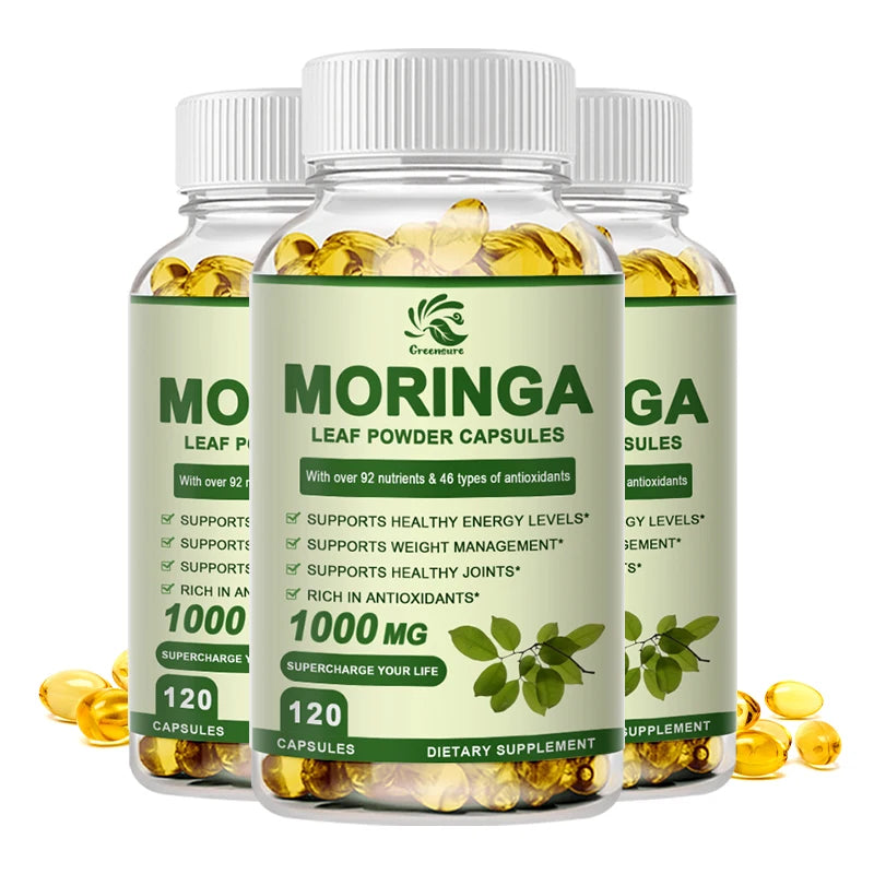Greensure Moringa Capsules – Organic Moringa Leaf Supplement for Daily Wellness Support