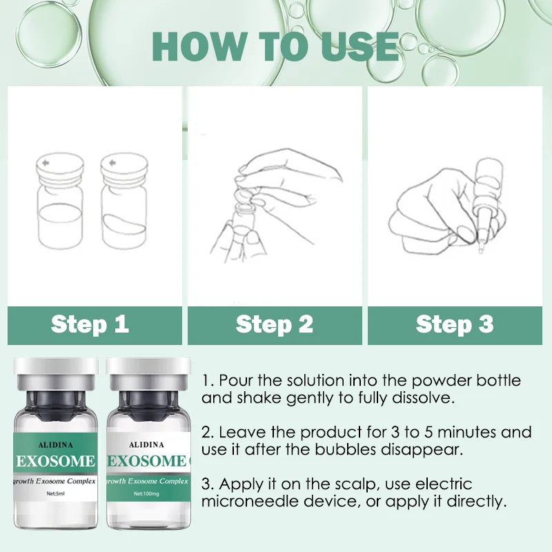 Peptide Scalp Serum Kit 100mg Powder + 5ml Solution – Hair & Scalp Care Treatment