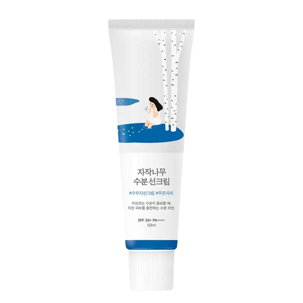 ROUND LAB Birch Juice Skincare Set – Korean Hydrating Cleanser, Moisturizer, Sun Stick & Retinol Eye Cream