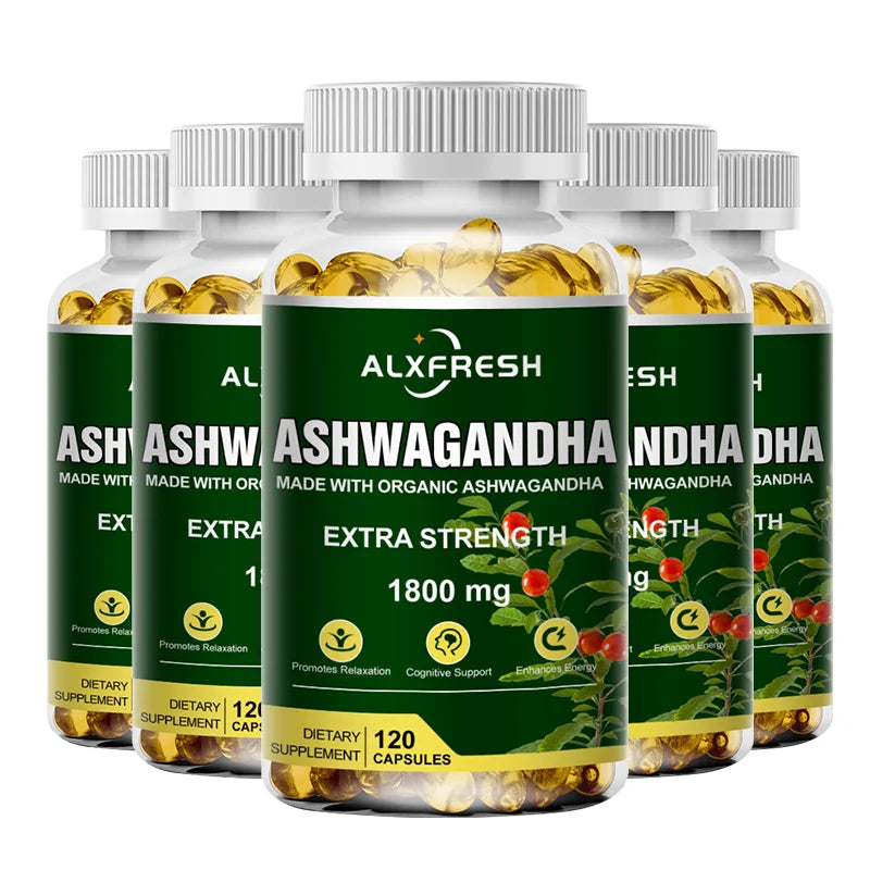 ALXFRESH Ashwagandha Capsules – Daily Stress & Wellness Support Supplement