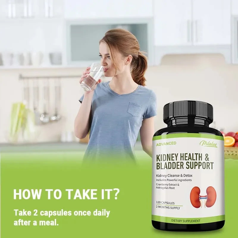 Kidney Health & Bladder Support Capsules with Cranberry & Chanca Piedra – Urinary Tract Wellness & Immune Support for Men & Women