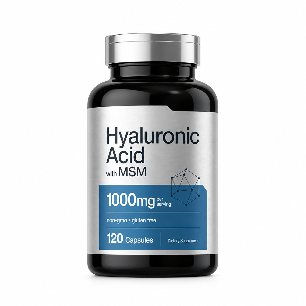 Hyaluronic Acid with MSM Capsules – 1000mg Per Serving, 120 Capsules