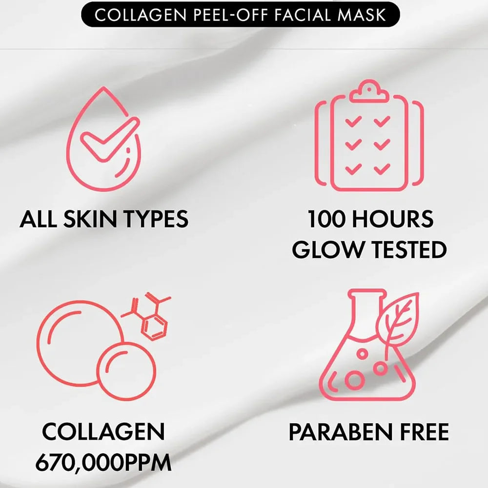 Collagen Wrapping Peel-Off Face Mask 50g – Hydrating Facial Mask for Smooth, Plump & Radiant-Looking Skin