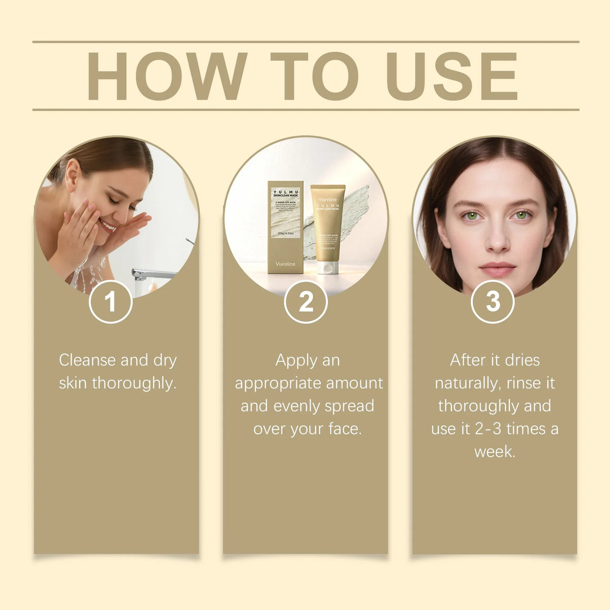 Deep Cleansing Facial Mask 120g – Oil Control, Hydration & Smoother-Looking Skin