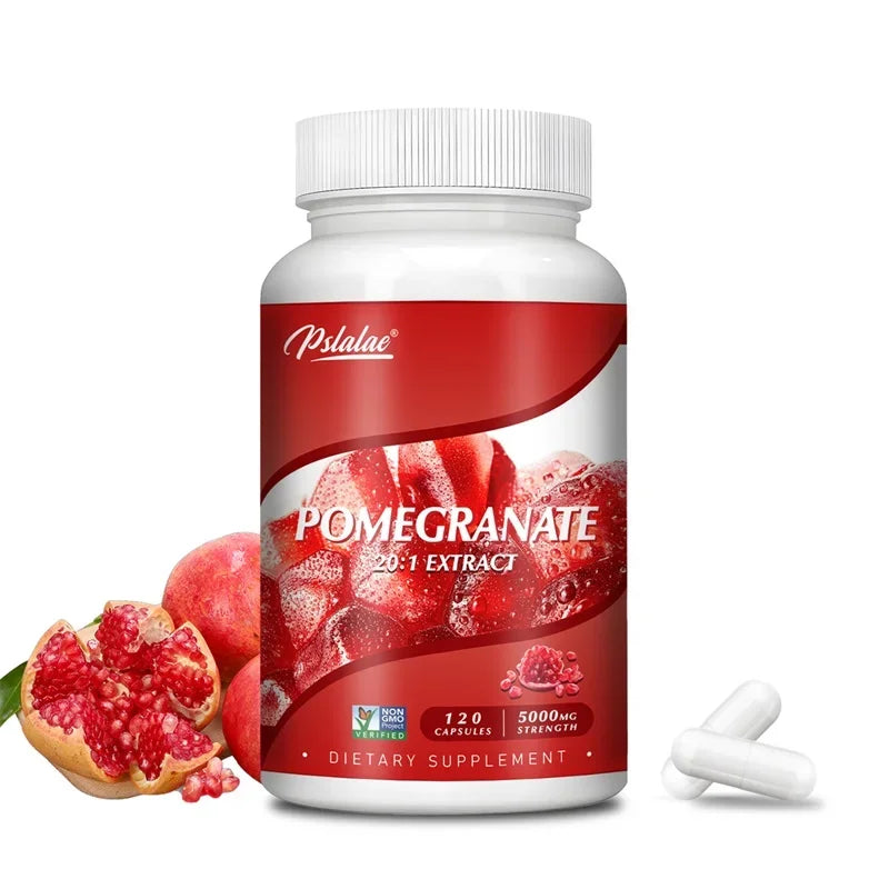 PSLALAE Pomegranate Fruit Extract Capsules – Daily Antioxidant, Immune & Heart Health Support