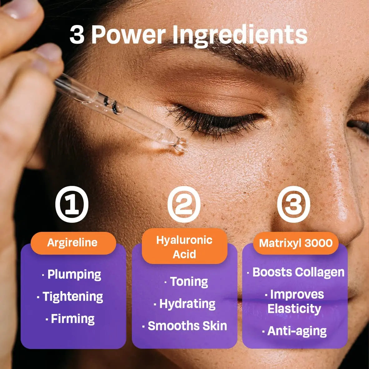 2-Piece Matrixyl 3000 Facial Serum Set – Hydrating Peptide Skincare with Hyaluronic Acid & Vitamin C