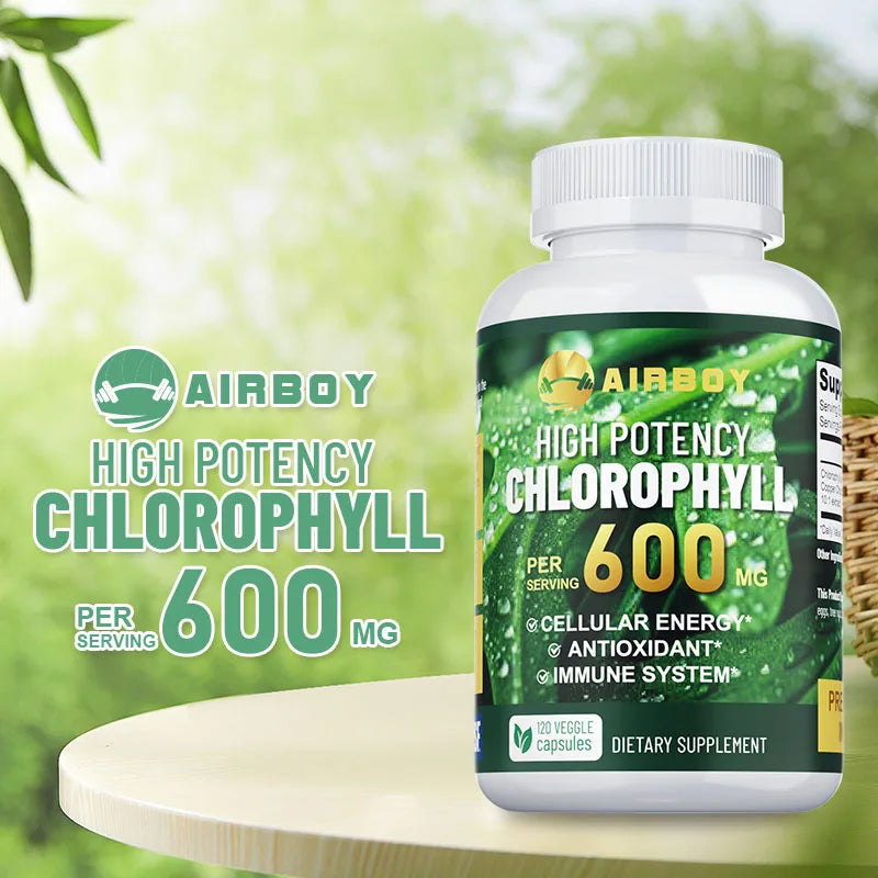 XEMENRY Chlorophyll 600mg Capsules – Daily Immune, Energy & Natural Freshness Support