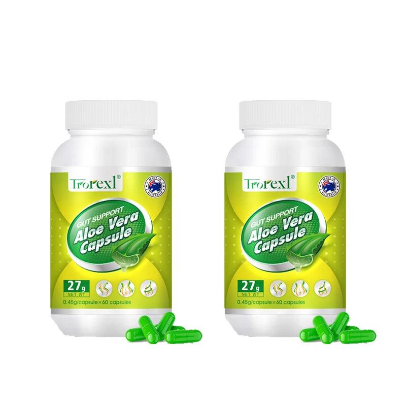 Aloe Vera Capsules – Herbal Supplement, 60 Capsules