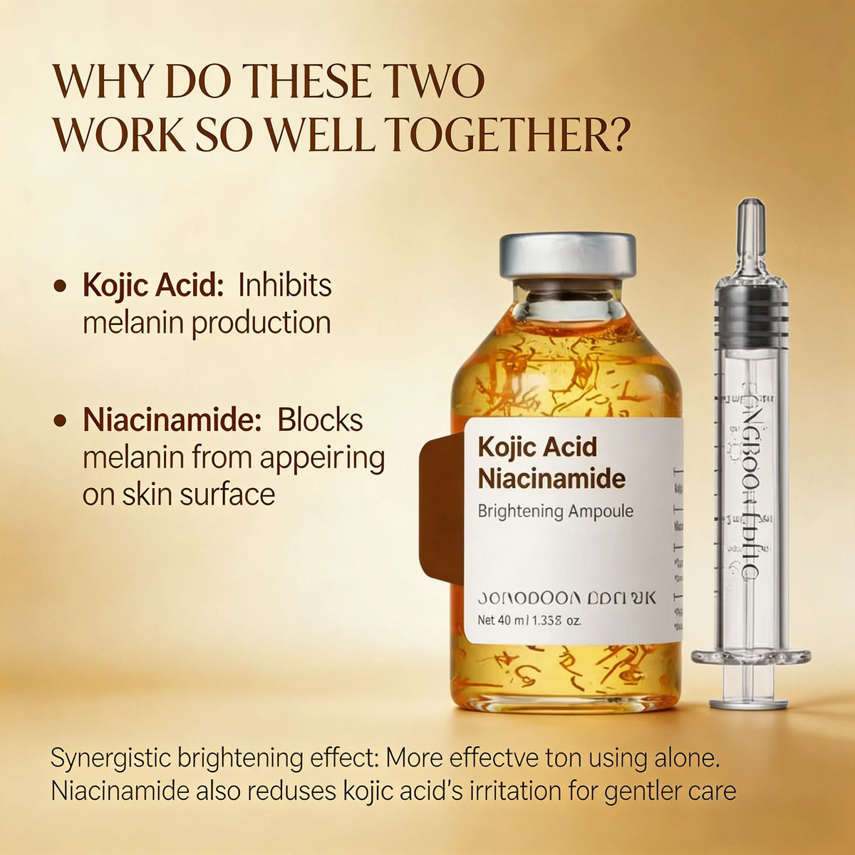 Kojic Acid & Turmeric Facial Serum 30ml – Hydrating Skincare with Niacinamide for a More Even-Looking Complexion