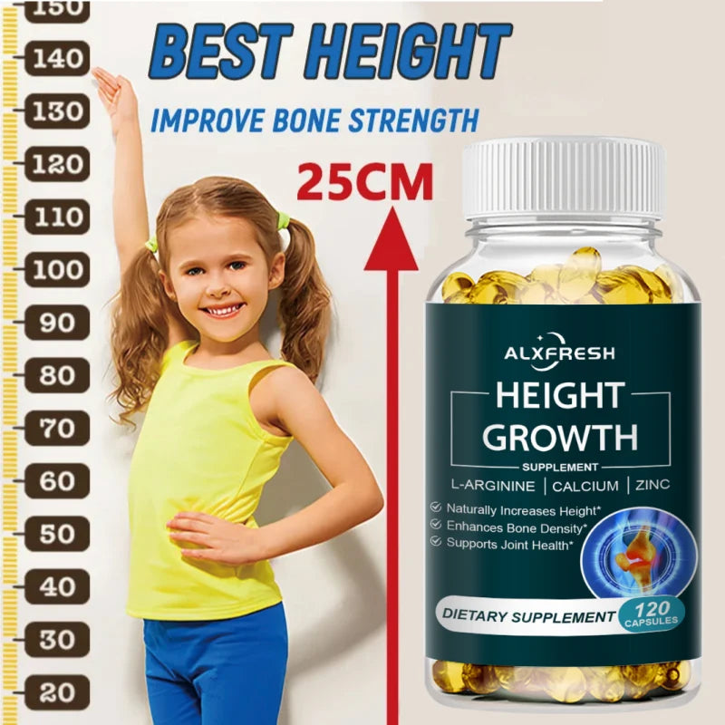 ALXFRESH Height Growth Support Capsules – Bone Health & Daily Wellness Supplement