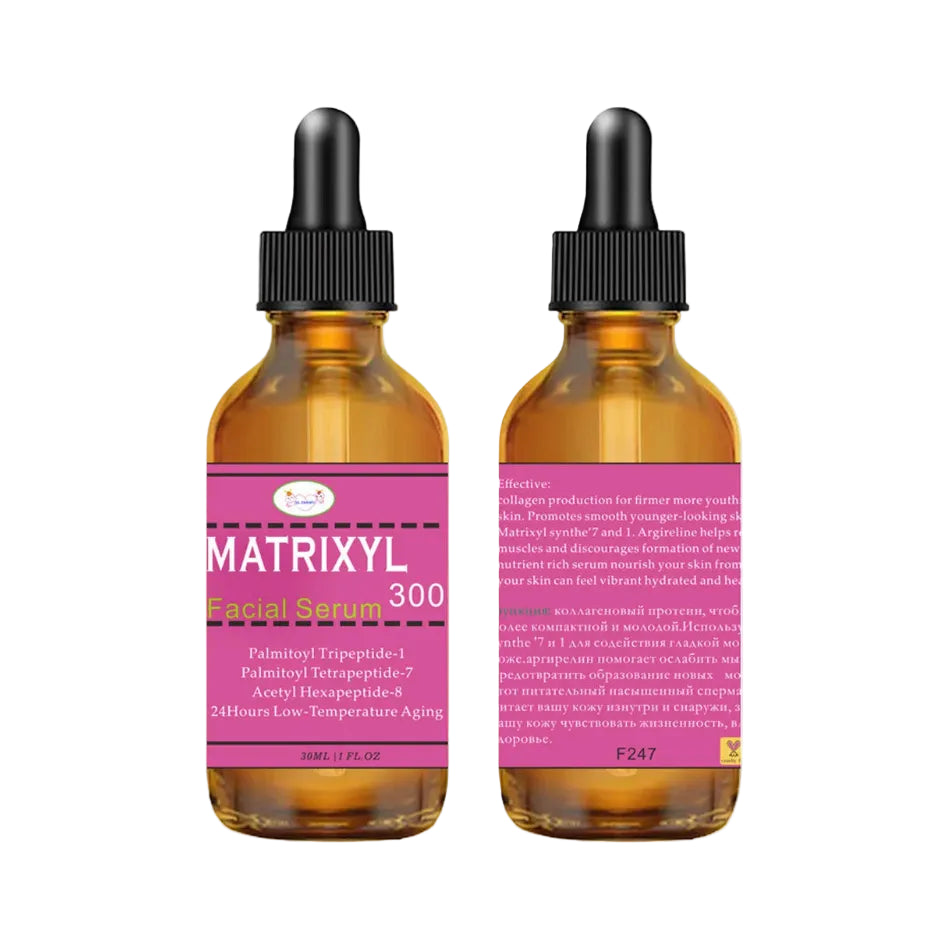 2-Piece Matrixyl 3000 Facial Serum Set – Hydrating Peptide Skincare with Hyaluronic Acid & Vitamin C