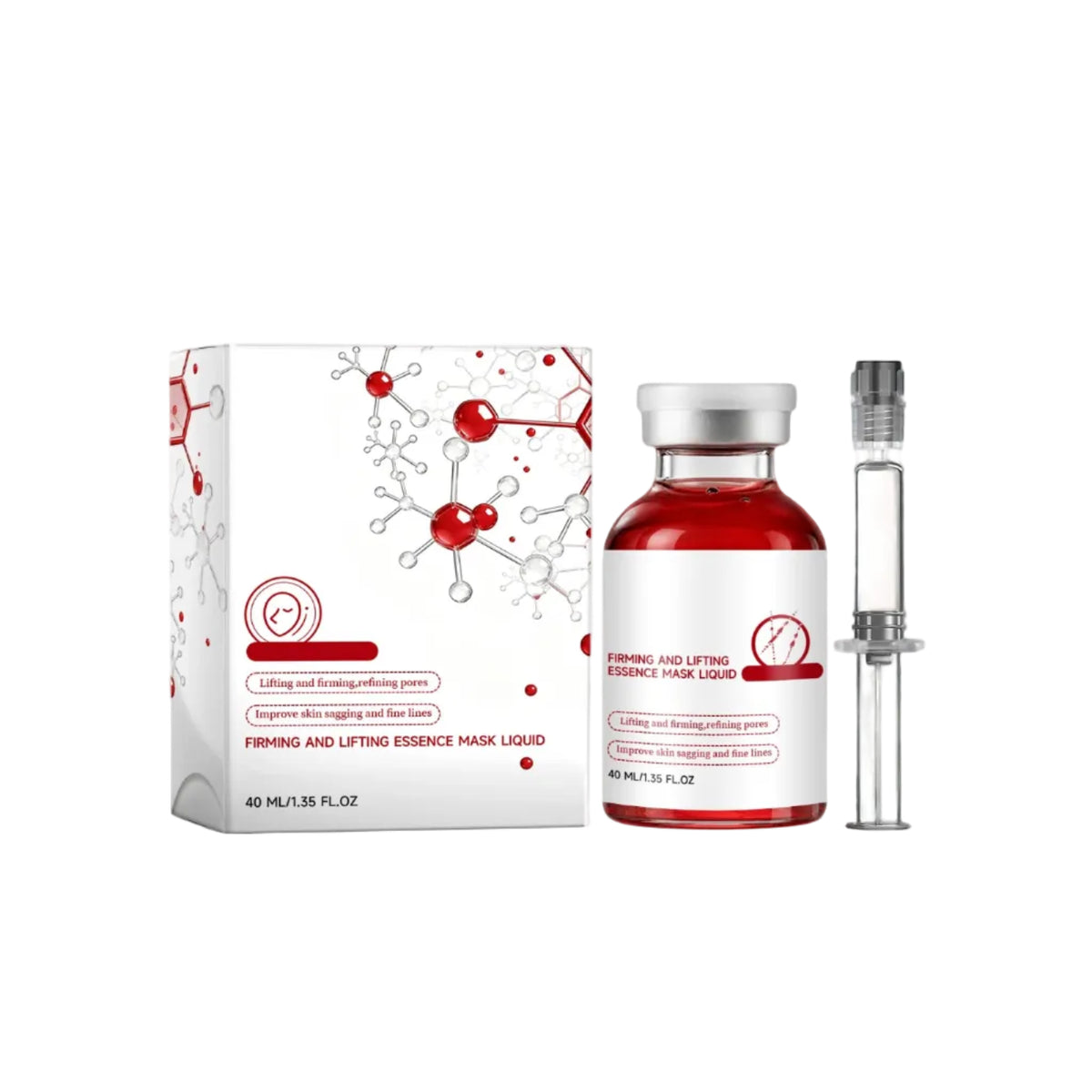 Firming Facial Essence 40ml – Hydrating Night Serum & Makeup Prep for Smooth-Looking Skin