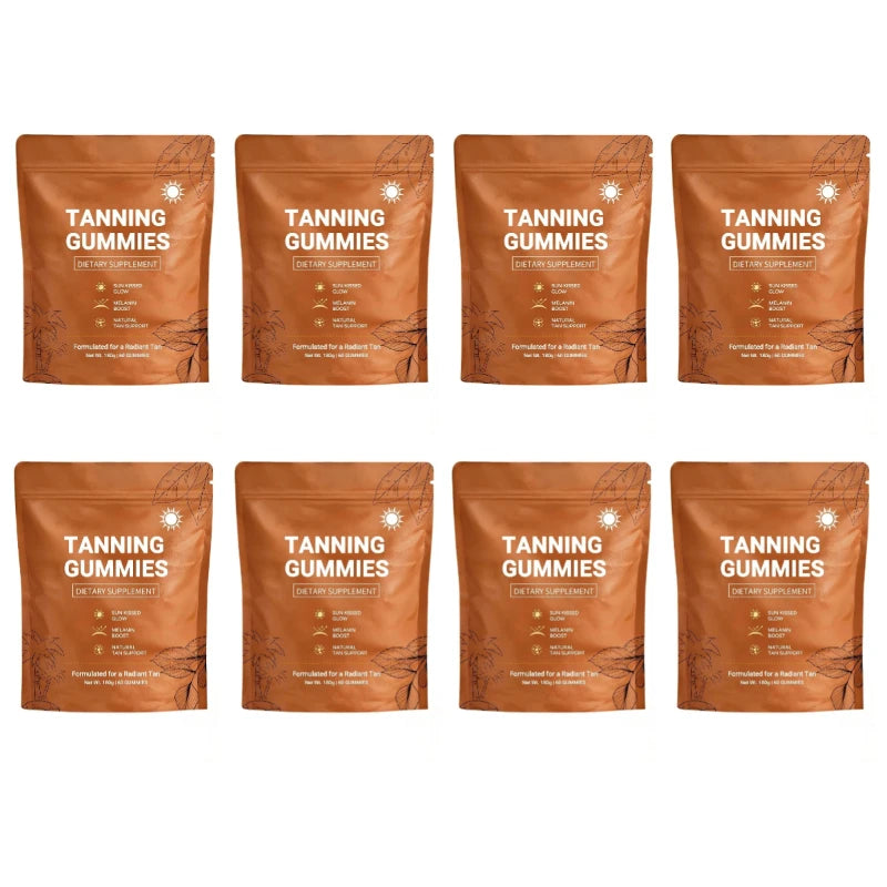 Sunless Tanning Gummies with Beta-Carotene – Bronzing Glow Support, 60 Gummies