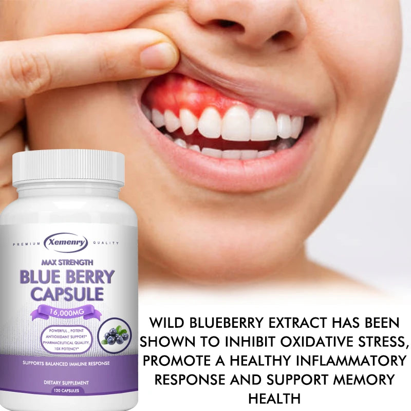 Xemenry Blueberry Extract Capsules – Blueberry Antioxidant Supplement
