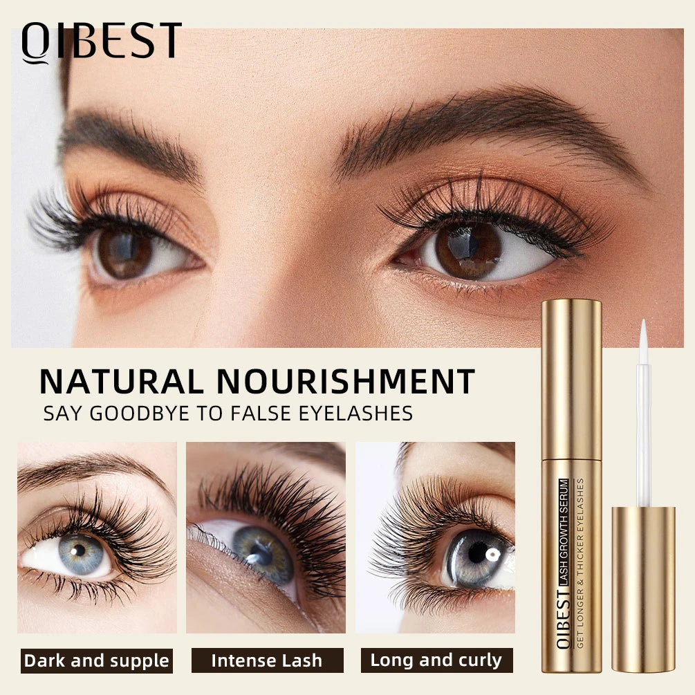 QIBEST Eyelash Growth Serum – Fuller, Thicker & Longer Lashes