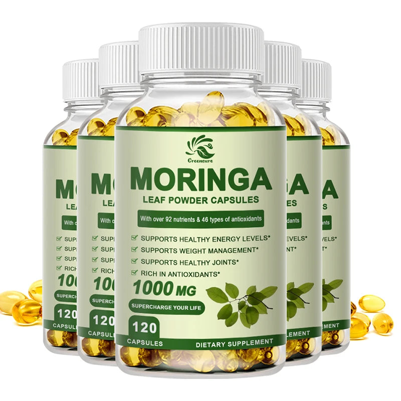 Greensure Moringa Capsules – Organic Moringa Leaf Supplement for Daily Wellness Support
