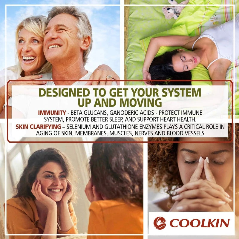 Coolkin 10-in-1 Mushroom Complex Capsules – Lion's Mane, Reishi & Adaptogenic Mushroom Blend for Brain, Memory & Immune Support