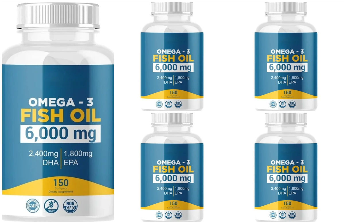 Omega-3 Fish Oil Softgels – EPA & DHA Supplement for Adults, Daily Wellness Support, 150 Softgels