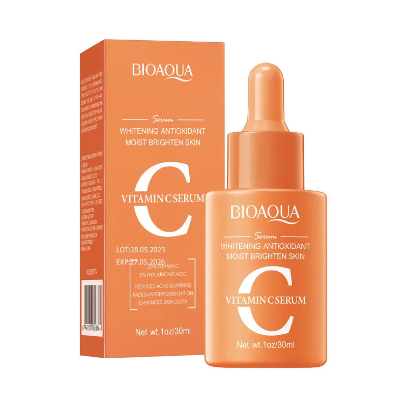 BIOAQUA Vitamin C Retinol & Hyaluronic Acid Serum – Hydrating & Brightening Facial Essence