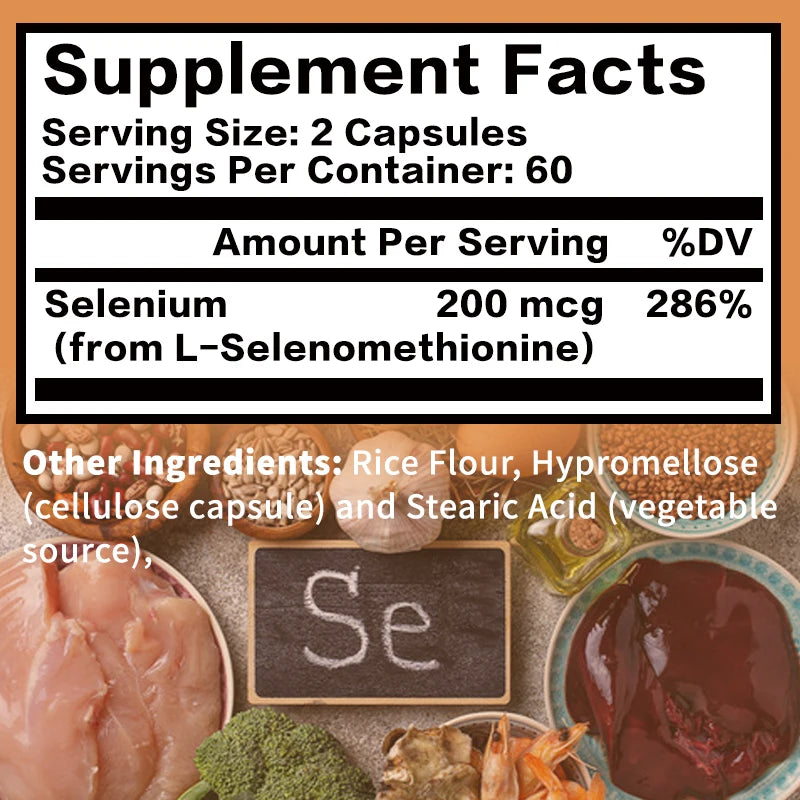 COOLKIN Selenium Capsules – Daily Antioxidant Supplement for Immune, Thyroid & Energy Support