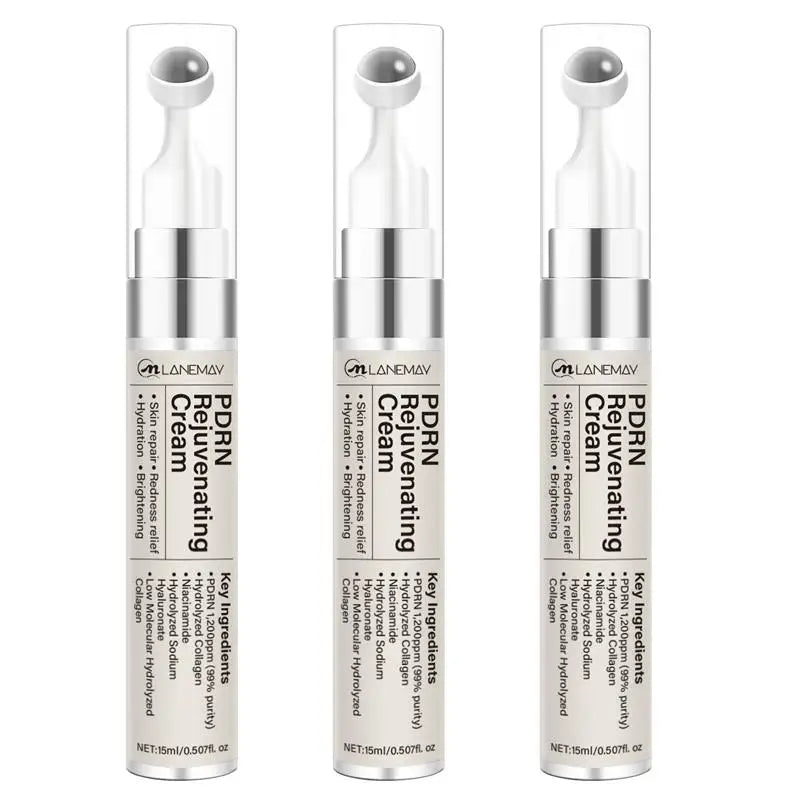 PDRN Salmon DNA Eye Cream – Roller Ball Eye Serum with Niacinamide & Collagen, Hydrating & Soothing