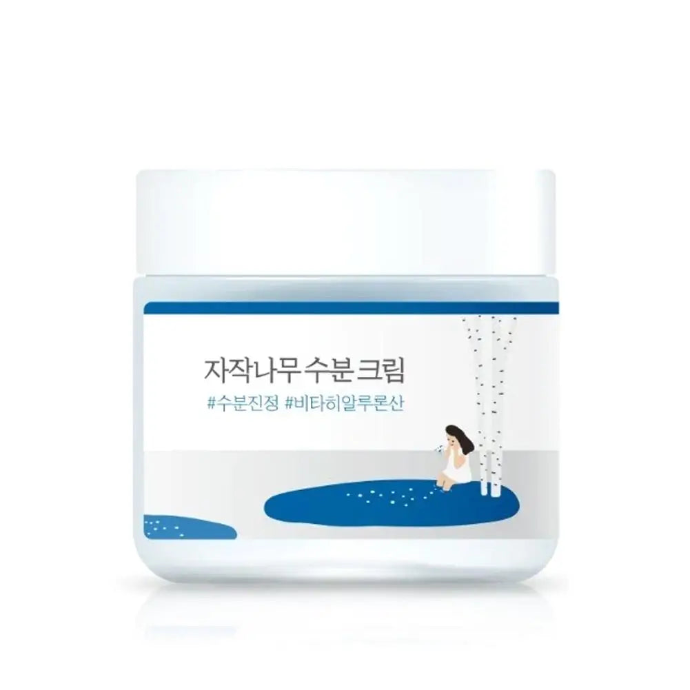 ROUND LAB Birch Juice Skincare Set – Korean Hydrating Cleanser, Moisturizer, Sun Stick & Retinol Eye Cream