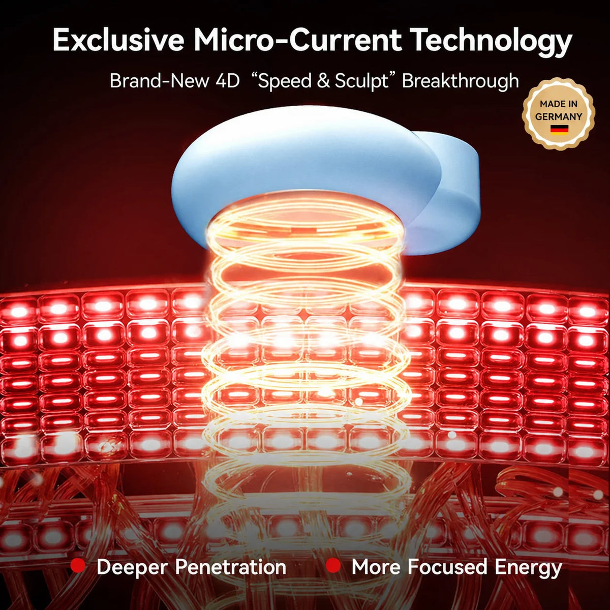 LED Eye Massager – ION+ Technology, Vibration Massage & Skincare Device
