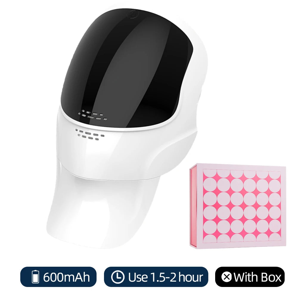 Wireless 7-Color LED Face & Neck Mask – 119 LED Skincare Rejuvenation Device